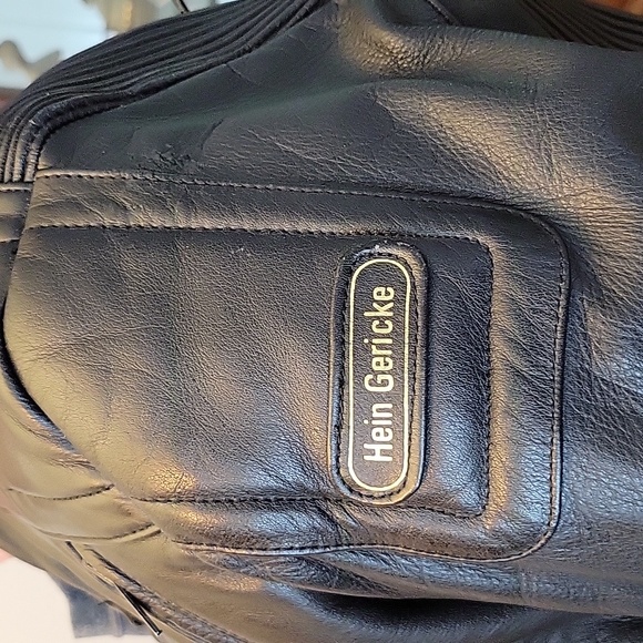 Hein Gericke Vintage Leather Motorcycle Jacket Size 42 - Picture 3 of 6